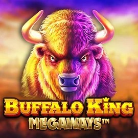 Buffalo King Megaways slot logo by Pragmatic Play at Roobet Casino